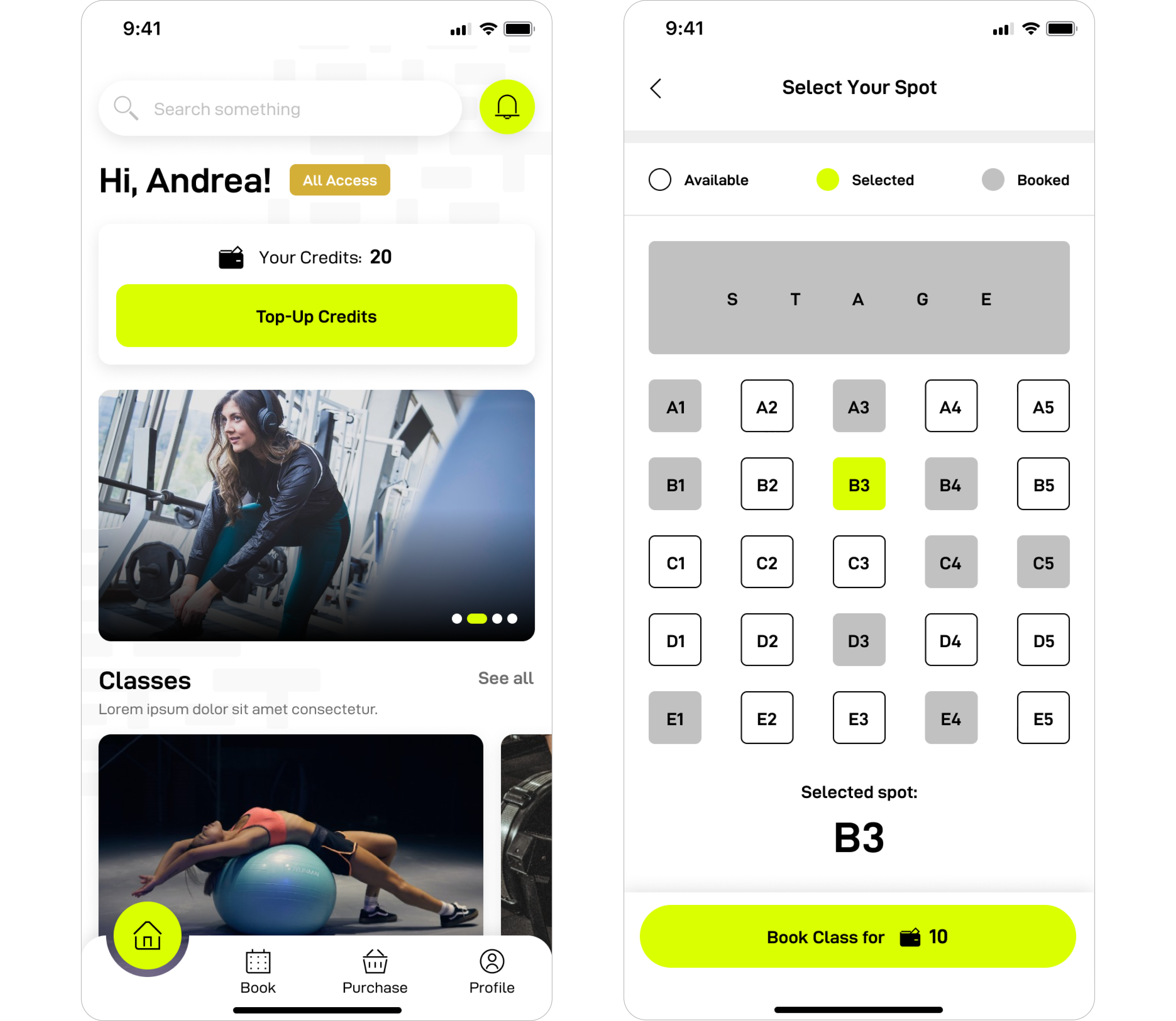 Fitness Mobile App (Hustle) screen, showing workout tracking and user interface design by Cranium.
